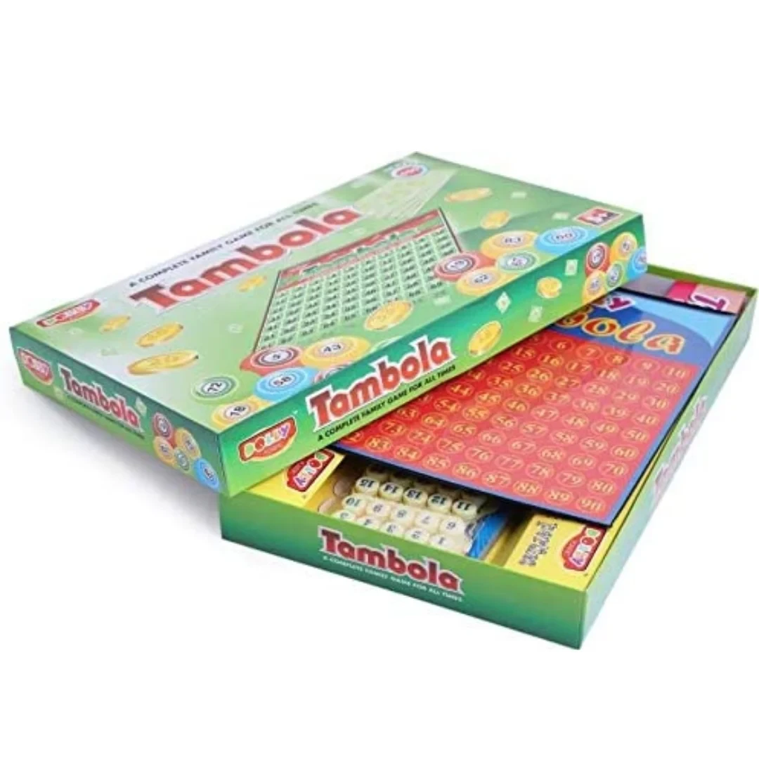 Tambola - Classic Family Bingo Game Set for Fun Gatherings and Parties
