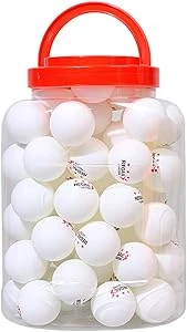 NC 60-Pack Ping Pong Balls Set - 3-Star Table Tennis Balls for Training and Prac