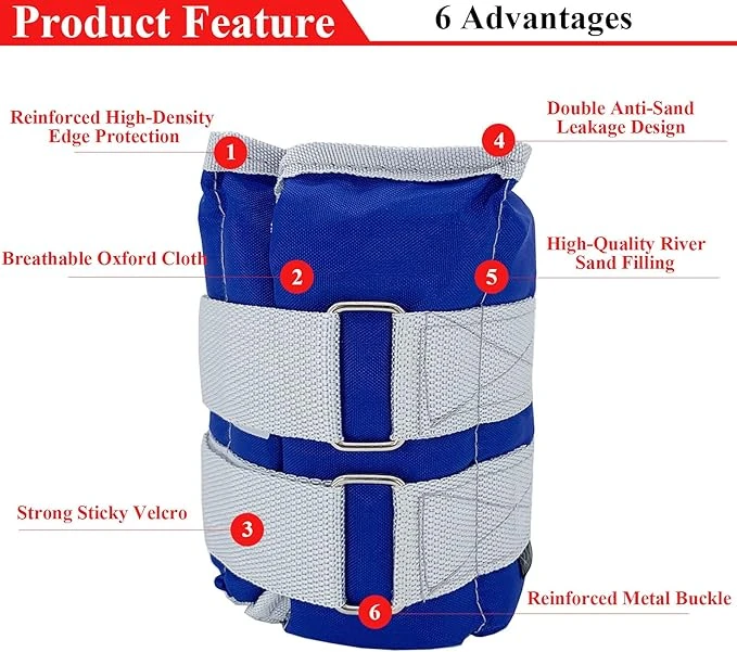 4 KG Ankle Weights Set - Adjustable Resistance for Advanced Workouts