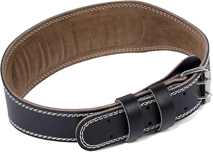 Weight Lifting Belt – Heavy-Duty Leather Back Support for Fitness & Strength Training (Mix Colors, Sizes S–M-L)