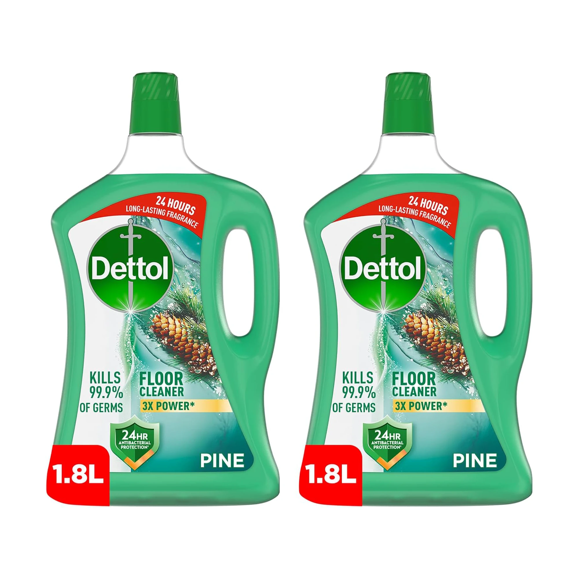 Dettol Pine Antibacterial Power Floor Cleaner With 3 Times Powerful Cleaning
