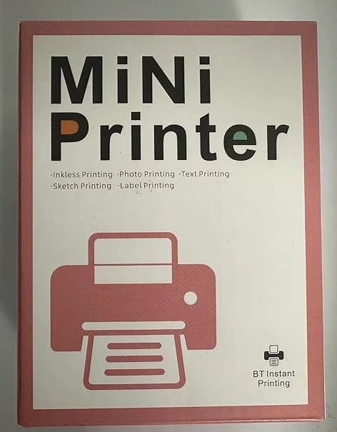 Mini Portable Thermal Printer – Instant, On-the-Go Printing for Photos, Notes, a
