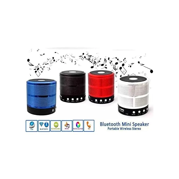WS-887 Mini Bluetooth Speaker – Portable Speaker with Powerful Sound and Bass