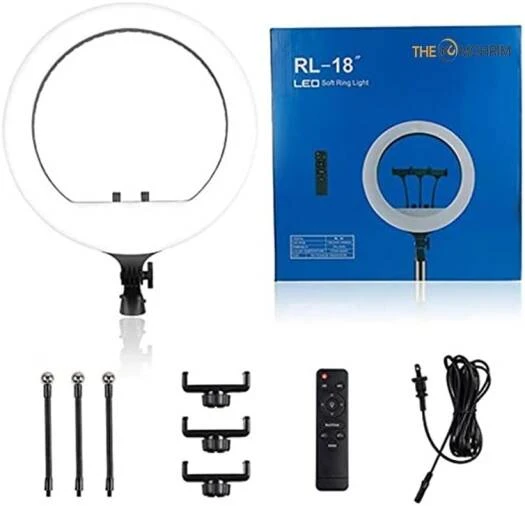 18" LED Ring Light with Adjustable Brightness