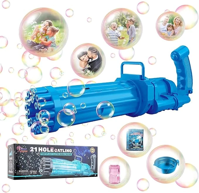 Gatling Gun 21-Hole – Ultimate Bubble Blaster for Endless Fun